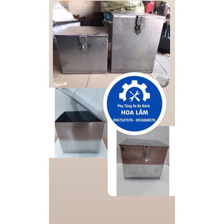Thùng đồ nghề inox dày cho xe ba bánh - xe ba gác - xe lôi