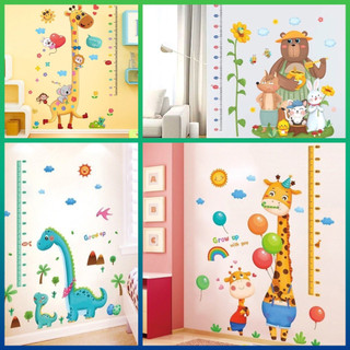 [RẤT NHIỀU MẪU] Decal dán tường cao cấp thước đo chiều cao cho bé