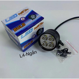 Đèn Led trợ sáng L4 ngắn siêu sáng đèn xe điện xe máy oto chống nước