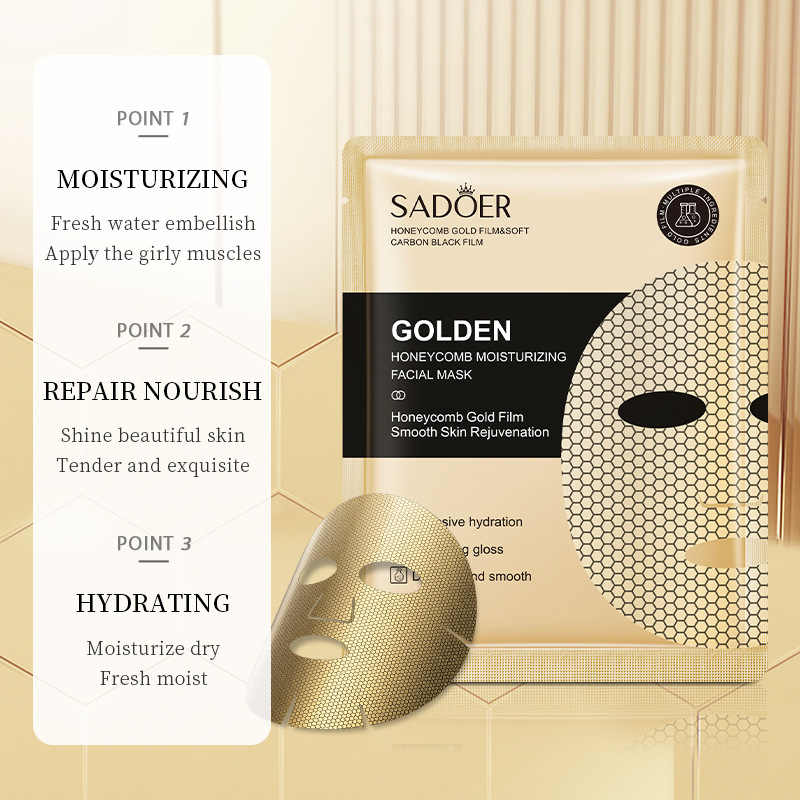 Mặt nạ 24k Gold mask chống oxy hóa cung cấp collagen giúp da căng mịn se khít lỗ chân lông SADOER MOCCO MN029