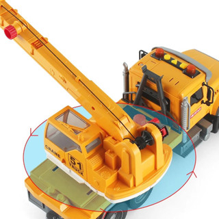 Đồ chơi, Xe công trình TOYSTART - Đồ chơi xe mô hình cẩu móc vàng cỡ lớn, quà tặng sinh nhật