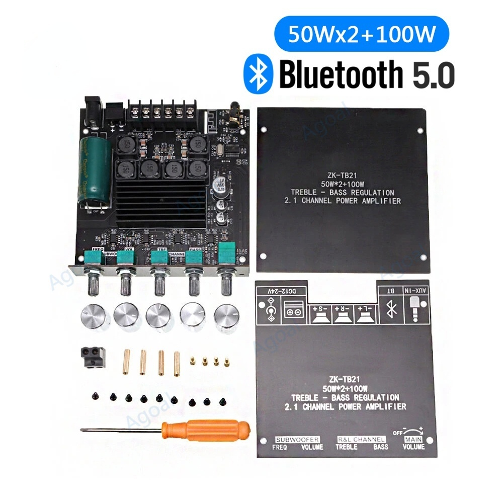 Chính hãng 100% ZK-TB21 tpa3116d2 mạch khuếch đại âm thanh loa siêu trầm bluetooth 5.0 khuếch đại âm thanh