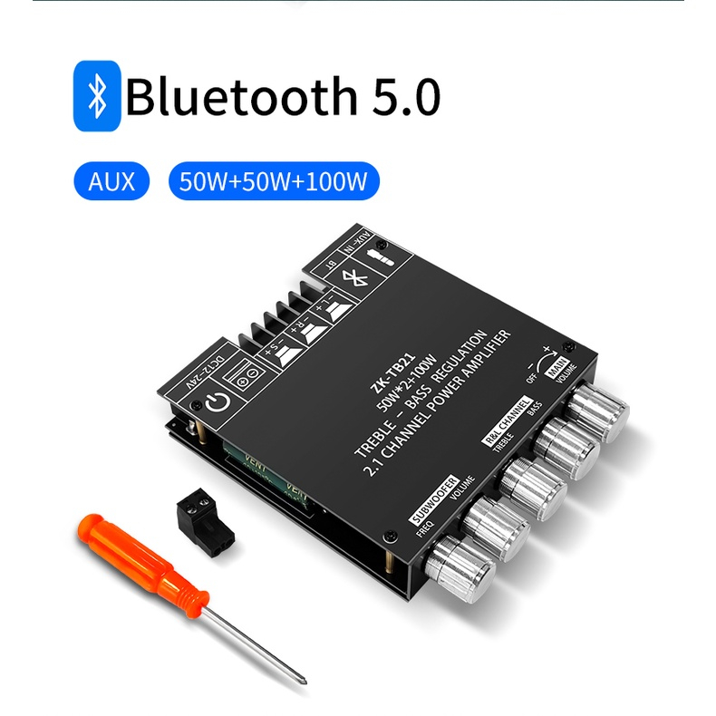 Chính hãng 100% ZK-TB21 tpa3116d2 mạch khuếch đại âm thanh loa siêu trầm bluetooth 5.0 khuếch đại âm thanh