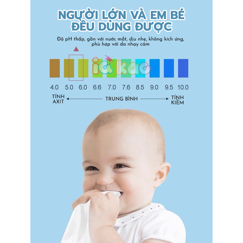 Khăn giấy ướt mini đáng yêu lành tính, dịu nhẹ với làn da em bé