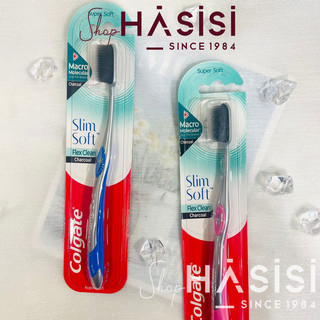 Bàn chải lông tơ colgate - slim soft flex clean charcoal