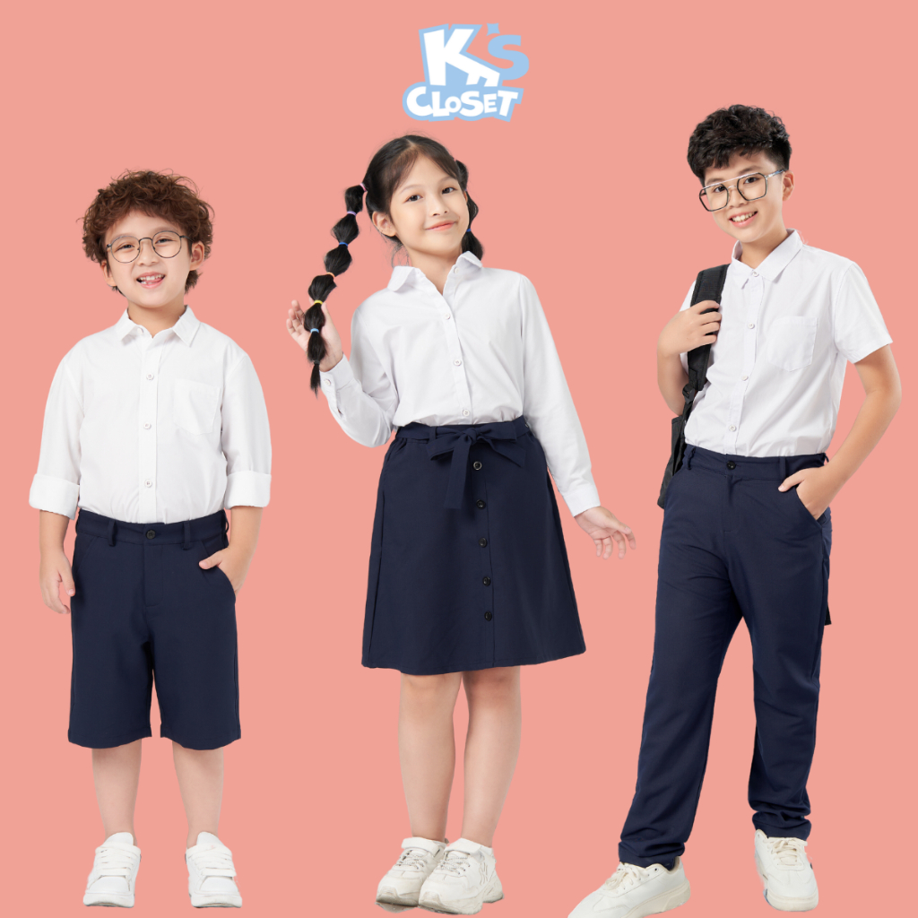 Đồng phục học sinh K'S CLOSET cho bé trai và bé gái (6-14 tuổi)) KT01TWF KT02TWF KT03TWF KT04TWF KT05TWF KT06TWF KT07TWF