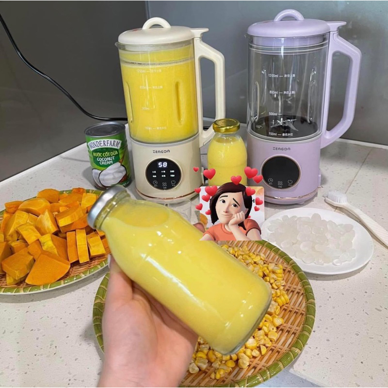 Máy làm sữa hạt Zengon dung tích 1,2L chính hãng bảo hành 12 tháng