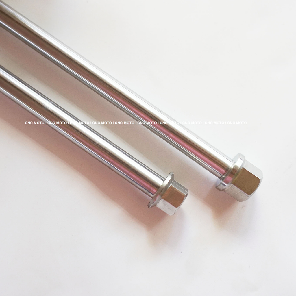 Cặp cốt bánh xe nguyên khối inox 304 CNC MOTO cho các dòng xe