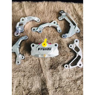 Heo dầu frando 2 piston đối xứng kèm pát cnc cho các dòng xe