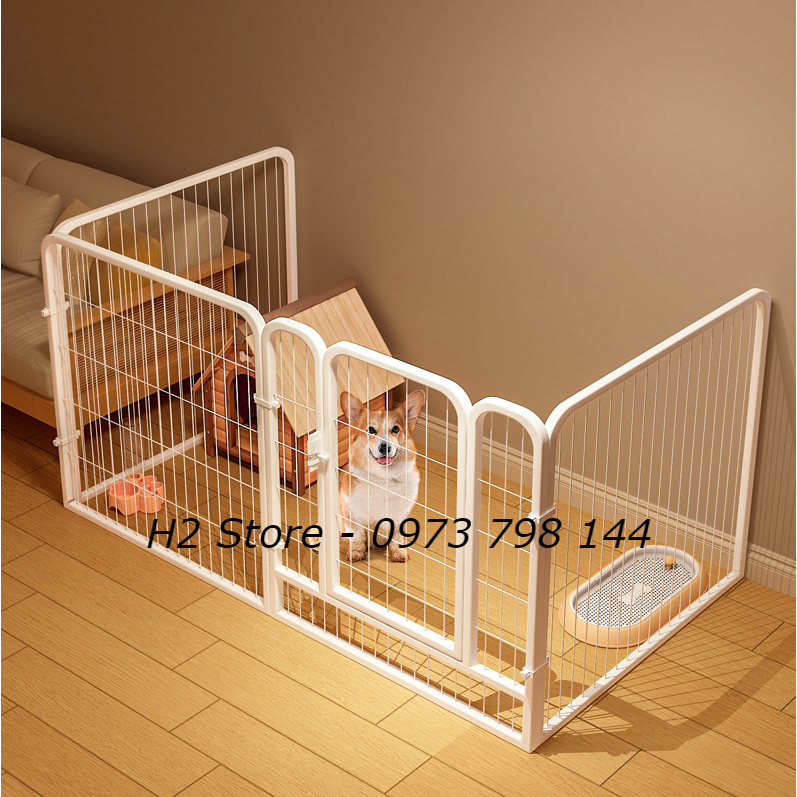 Chuồng chó nan ống cho chó Pomeranian, Bichon Frise, Teddy và những loài chó nhỏ khác kích thước 50*50cm - H2 Store.