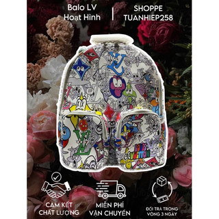 ⚡️ - balo lv hoạt hình - balo lv màu sắc - bản cao cấp chuẩn hàng qccc loại 1