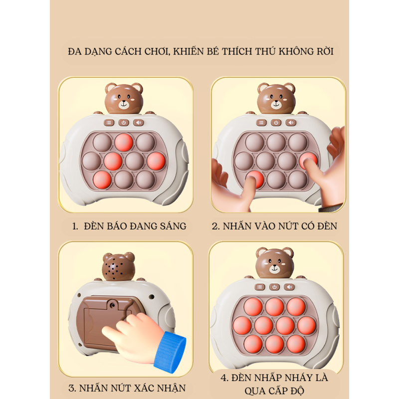 Đồ Chơi Pop It Dáng Máy Game Điện Tử Bóp Tay Giảm Căng Thẳng