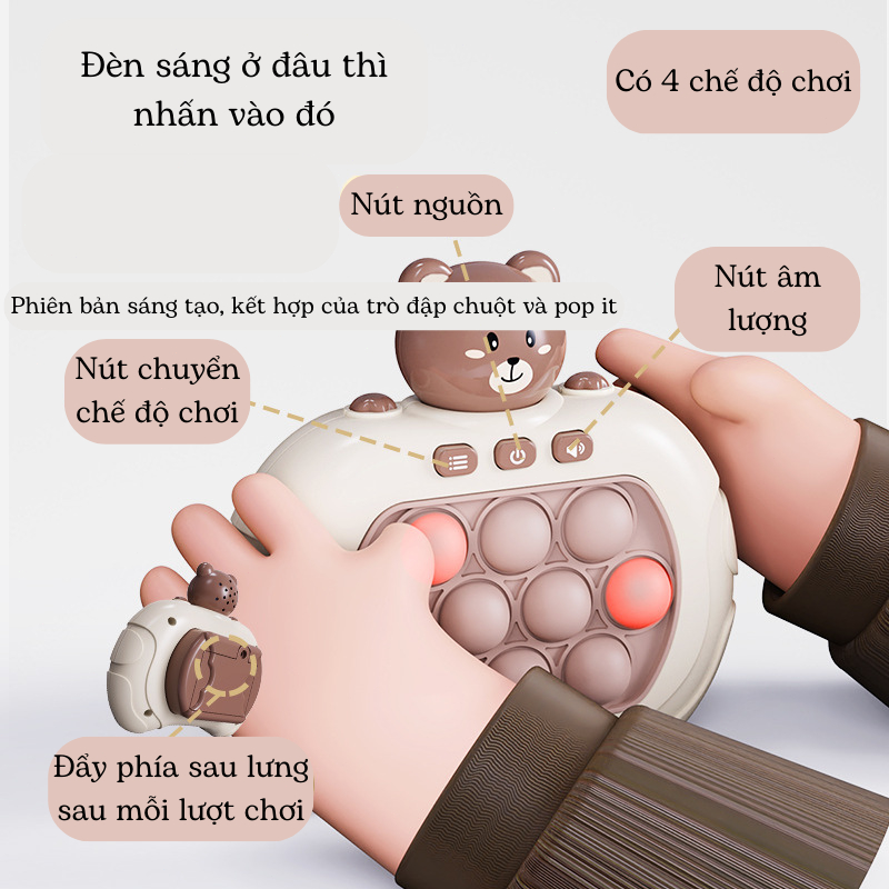 Đồ Chơi Pop It Dáng Máy Game Điện Tử Bóp Tay Giảm Căng Thẳng