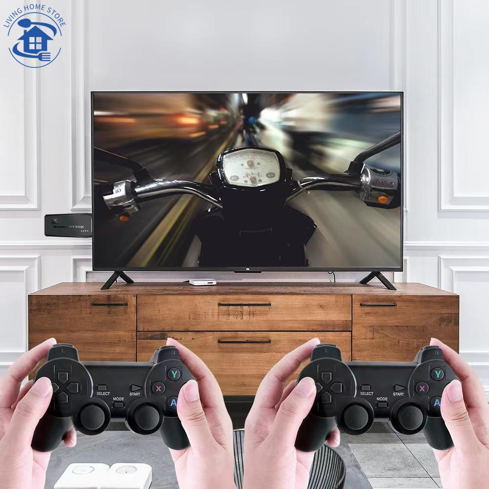 máy chơi game cầm tay không dây,Game Stick 4k V2 Pro 2023, 50 game mới tải thêm