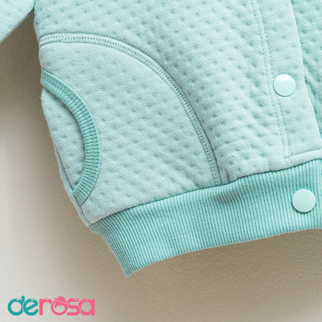 Áo khoác dài tay thu đông DEROSA KIDS cho bé từ 6 đến 24 tháng 812-1081A