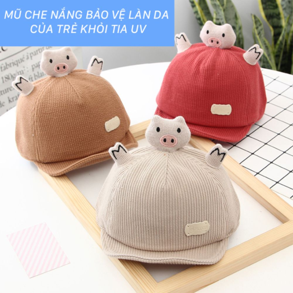 Mũ cho bé trai, bé gái hình Hươu, Heo, Gấu đáng yêu, ngộ nghĩnh