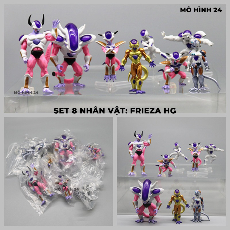 Bộ mô hình Frieza HG all form tất cả hình dáng của Frize Dragonball figure Freeza perfect mô hình mecha gold