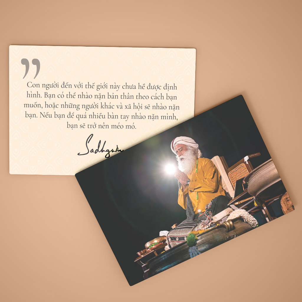 Bộ ảnh Đại Sư Sadhguru - Postcard 6 ảnh