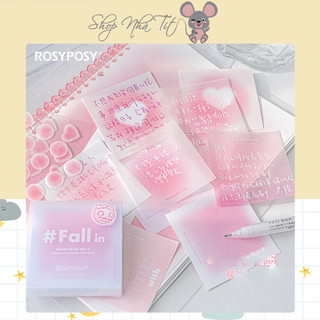 Tập 112 Note Fall in rosyposy planwith pastel