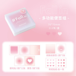 Tập 112 Note Fall in rosyposy planwith pastel