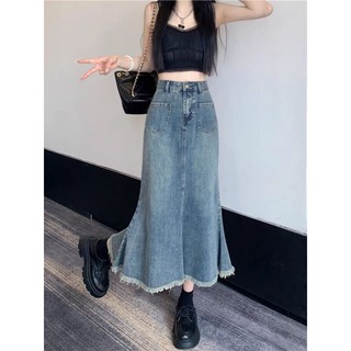 Chân váy bò nữ dài hàn quốc