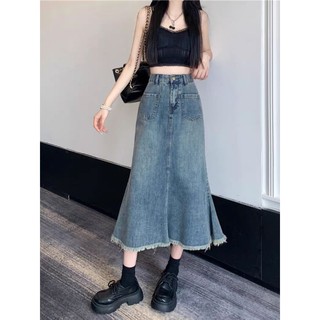 Chân váy bò nữ dài hàn quốc