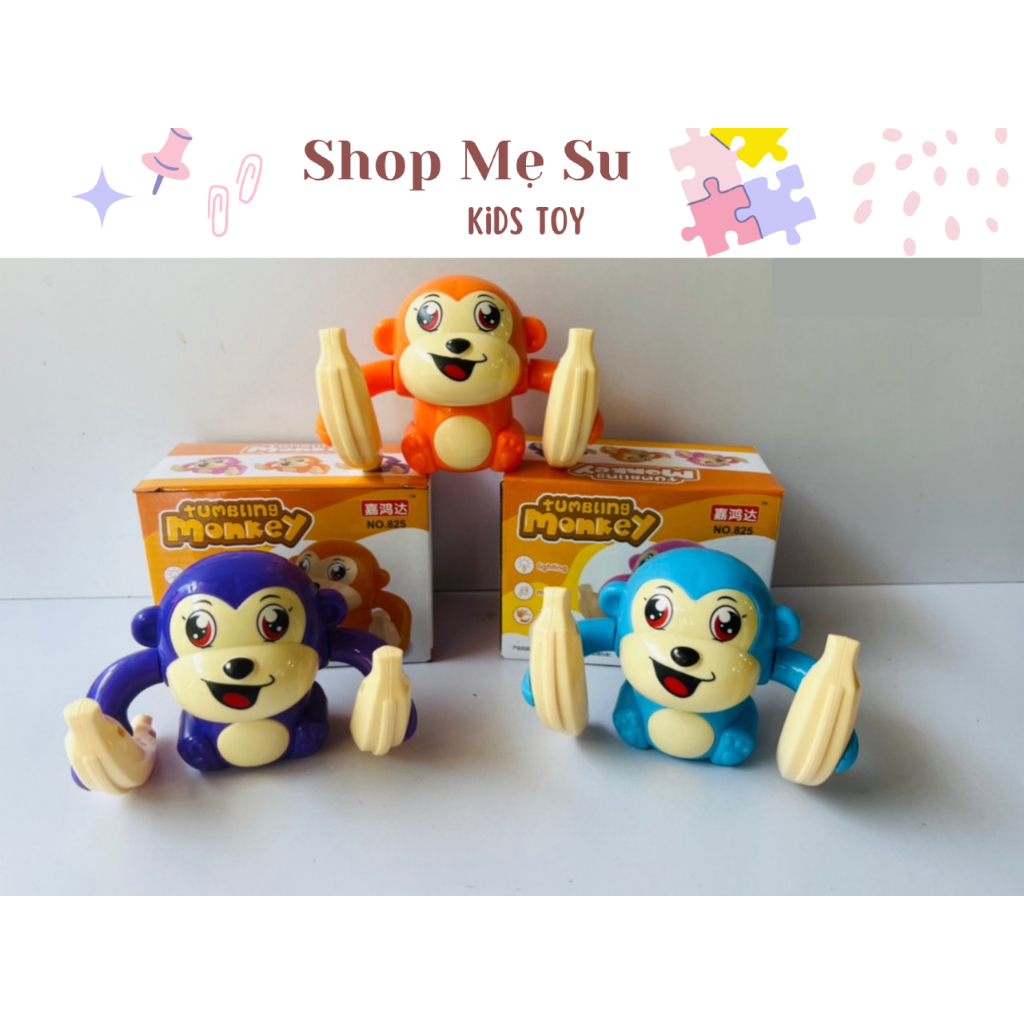 Đồ Chơi Khỉ Nhào Lộn Giải Trí Cho Trẻ Sơ Sinh Và Trẻ Nhỏ - Khỉ Con Nhào Lộn Đáng Yêu