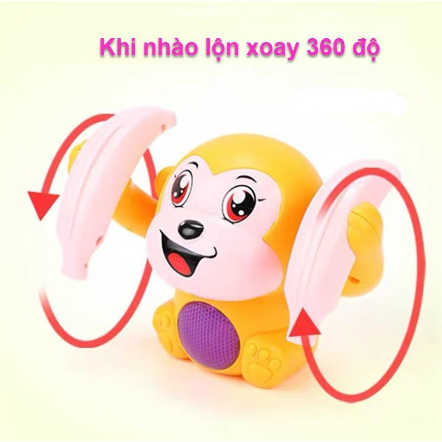 Đồ Chơi Khỉ Nhào Lộn Giải Trí Cho Trẻ Sơ Sinh Và Trẻ Nhỏ - Khỉ Con Nhào Lộn Đáng Yêu