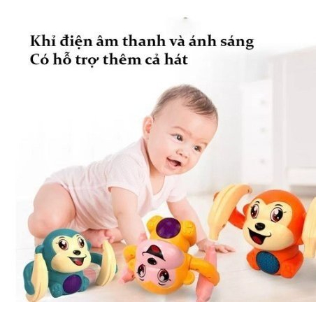 Đồ Chơi Khỉ Nhào Lộn Giải Trí Cho Trẻ Sơ Sinh Và Trẻ Nhỏ - Khỉ Con Nhào Lộn Đáng Yêu