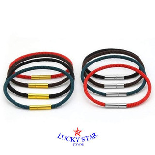 Vòng tay thời trang có thể gắn hạt charm,gỗ,đá nam nữ may mắn dù thái chốt inox vĩnh viễn không đen