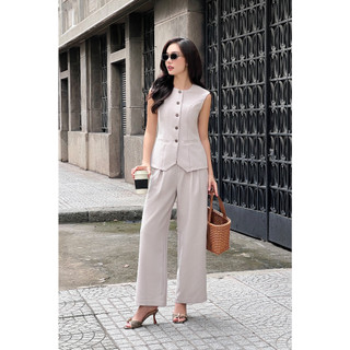 Maide set áo và quần ống suông yina top+ yina pant