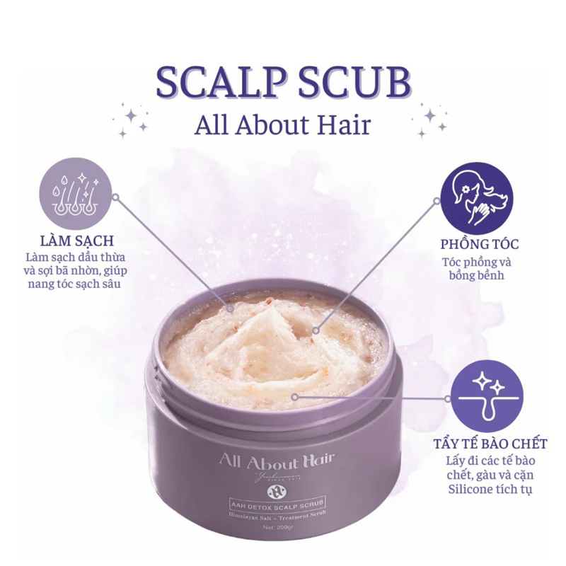 TẨY TẾ BÀO CHẾT DA ĐẦU ALL ABOUT HAIR SCALP SCRUB