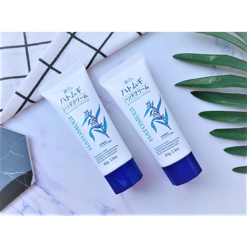Kem Dưỡng Da Tay Hatomugi Moisturizing The Hand Cream 65g - Kem tay Hatomugi ý dĩ