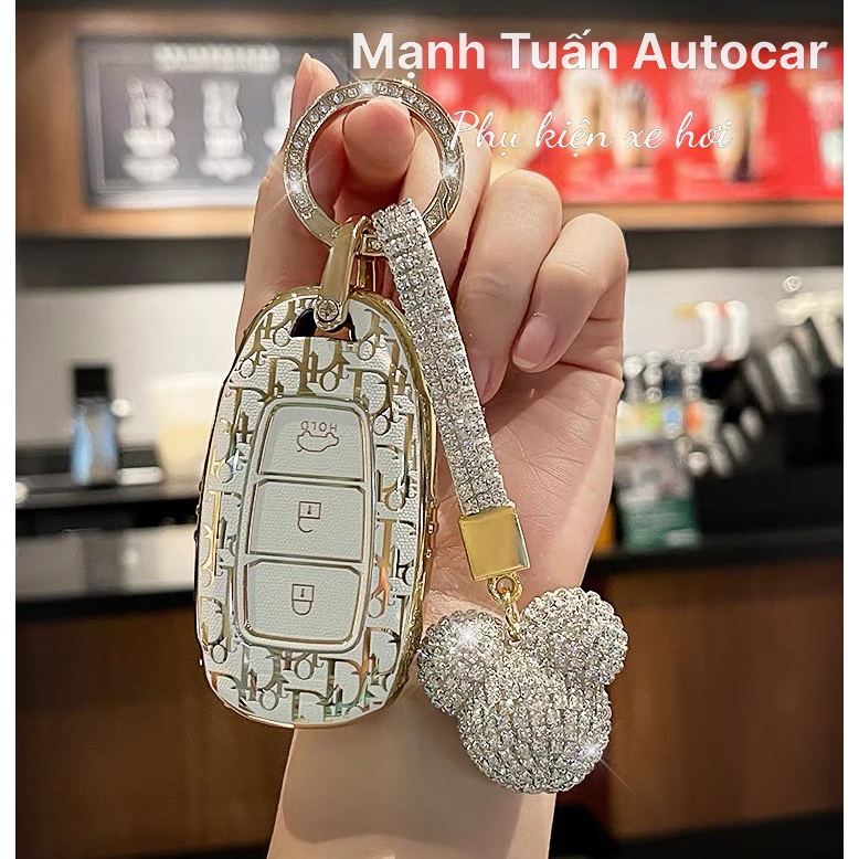 Ốp chìa khoá Accent - KoNa - Santafe 2018- 2019 - 2020