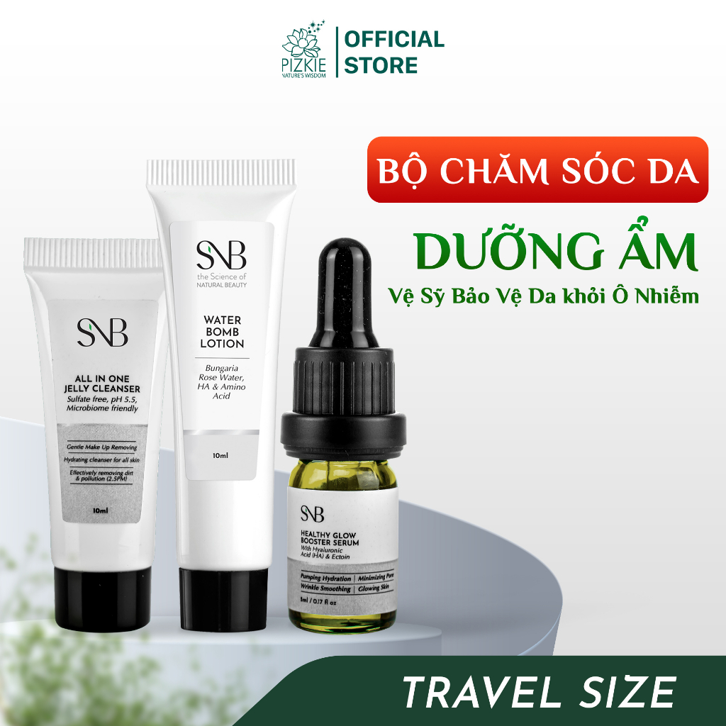 Bộ Mini Size Dưỡng Ẩm-Vệ Sỹ Bảo Vệ Da Khỏi Ô Nhiễm SNB24