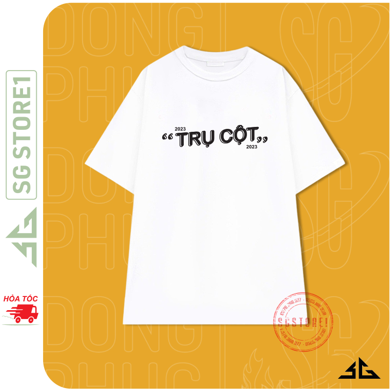 Áo cặp đôi nam nữ phông unisex tay lỡ mẫu Trụ Cột Nóc Nhà dễ thương thun mềm mịn form rộng AC301 STSTORE1