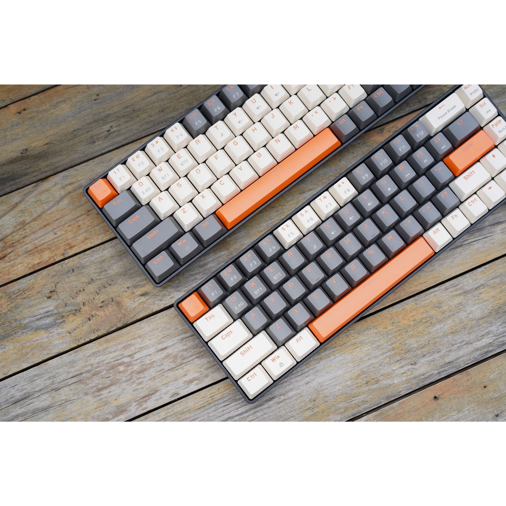 Bàn phím cơ không dây Edra EK368L Alpha / Beta - Switch Huano - Kết nối Wireless 2.4G + Bluetooth 5.0 - Chính hãng