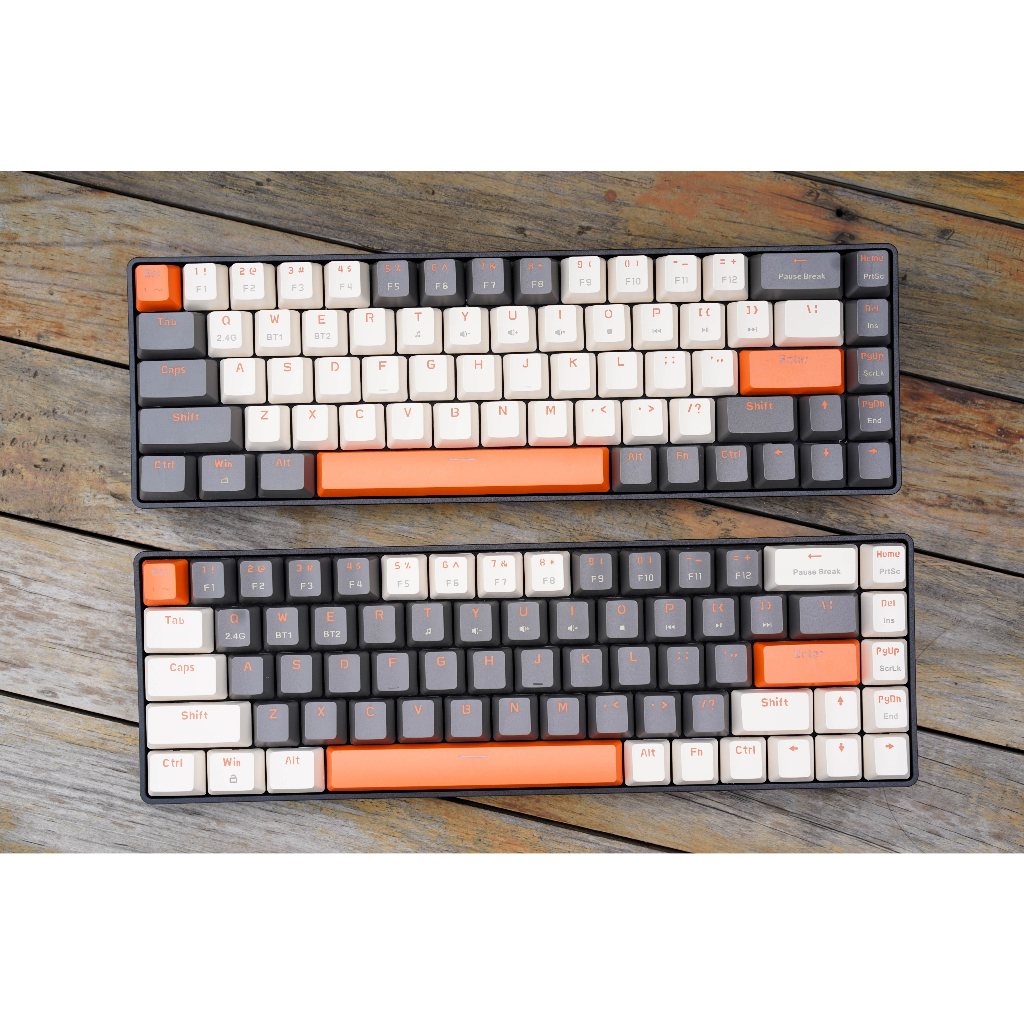 Bàn phím cơ không dây Edra EK368L Alpha / Beta - Switch Huano - Kết nối Wireless 2.4G + Bluetooth 5.0 - Chính hãng