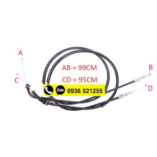 Dây ga đôi honda cb400 hornet 250 cb400 92-98 vtec 1-4/ revo và các dòng xe tương ứng