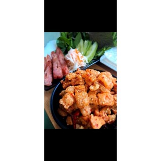 Tóp mỡ da giòn mắm tỏi [ túi 500g ]