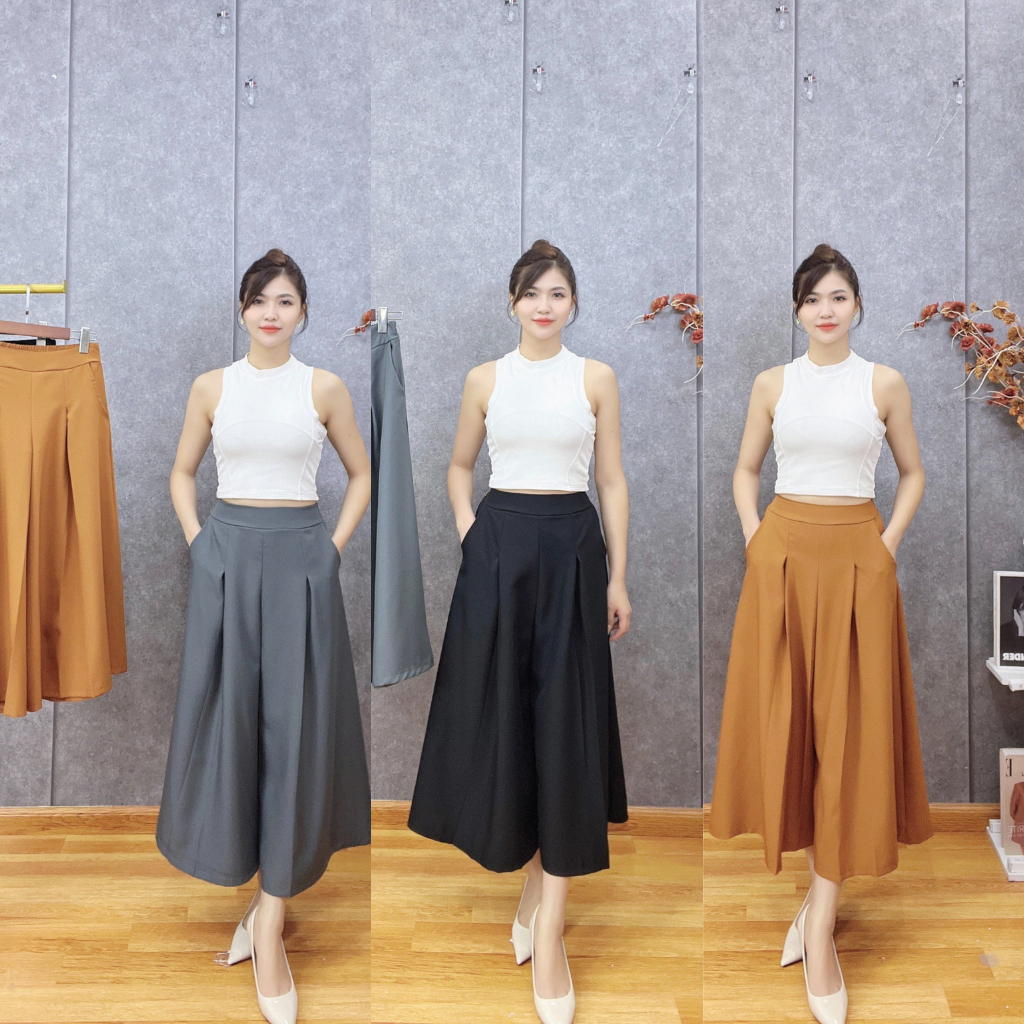 Quần váy nữ dáng dài Thun Thời Trang Y0356