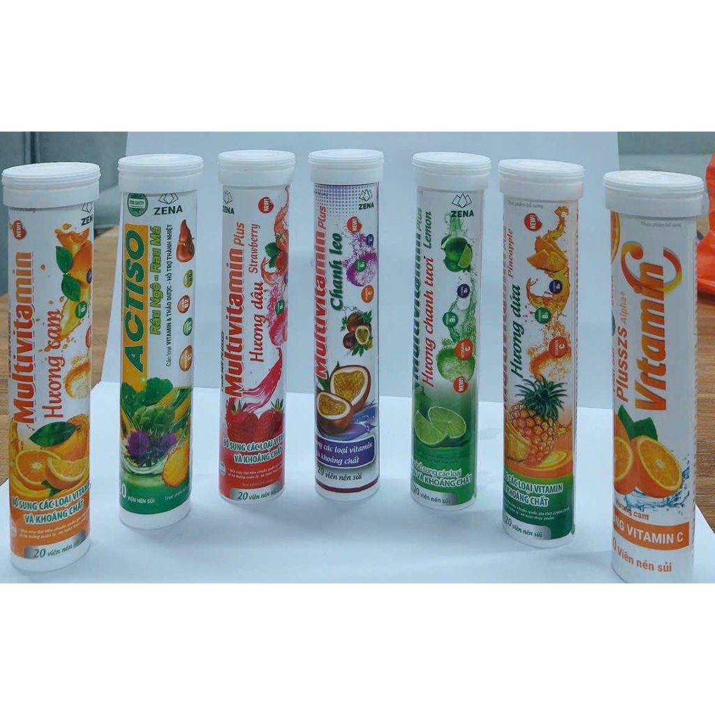 COMBO 10 TUÝP Viên uống C Sủi tăng sức đề kháng bổ sung vitamin vị ngon dễ uống