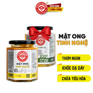 Mật ong rừng tinh bột nghệ Honimore 360g và Mật ong nguyên chất 360g - tốt cho dạ dày, đẹp da