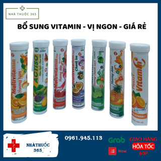 Viên uống Vitamin C sủi các vị bổ sung các vitamin tăng sức đề kháng