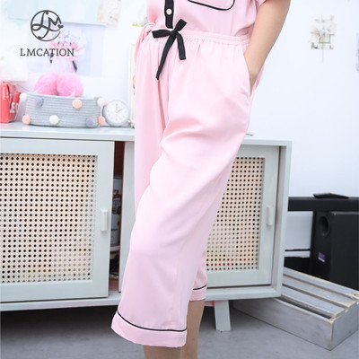 (Tặng kèm quà) Quần lửng pijama LMcation Alia - Màu Hồng