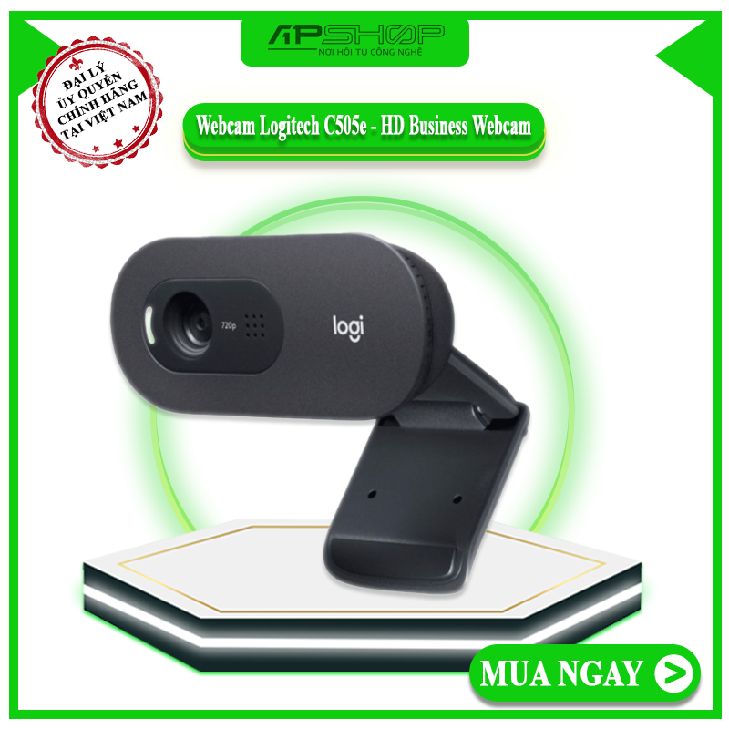 Webcam Logitech C505e - HD Business Webcam - 960-001372 - Hàng Chính Hãng