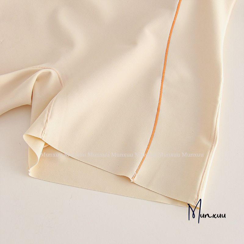 Quần mặc váy nữ MUNXUU thiết kế cạp cao không viền phối gân sọc chất su lạnh mềm mịn ôm dáng chống lộ - QV17