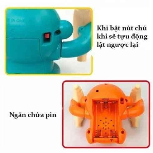 Đồ Chơi Khỉ Nhào Lộn Giải Trí Cho Trẻ Sơ Sinh Và Trẻ Nhỏ - Khỉ Con Nhào Lộn Đáng Yêu