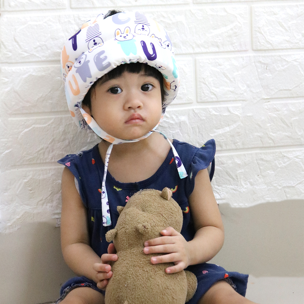 Mũ bảo vệ đầu cho bé tập đi - Mũ bảo hiểm cho bé Alphabet