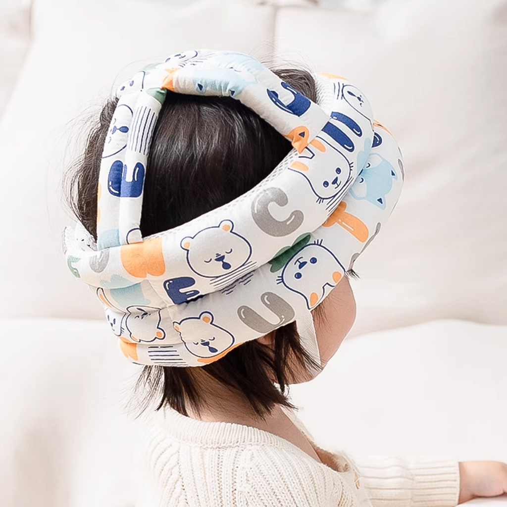 Mũ bảo vệ đầu cho bé tập đi - Mũ bảo hiểm cho bé Alphabet